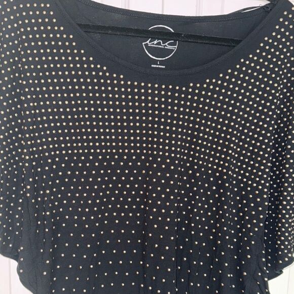 INC Black Studded Top - Picture 2 of 5